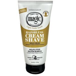 SoftSheen Carson Magic Razorless Shaving Cream, Hair Removal Cream, 6 Oz